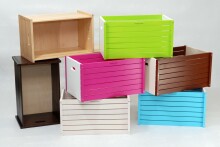 Timberino BOXIS 706 Cream White Birch toy box – shelf