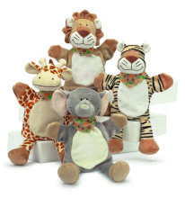 Teddykompaniet 2129 Wild Animal Hand Puppets