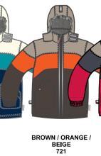Huppa Winter 2012 Huppa Alexander Bērnu vējjaka 200g 1104AW11 Brown/orange 721