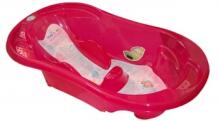 TegaBaby Anatomic Bath Comfort  KF-001 Aнатoмичecкая детская ванночка со сливом и термометром [прозрачная]