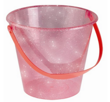 Ecoiffier Art.8/599S Glittery Summer Bucket 16 cm Spainītis