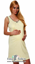 Italian Fashion Dagna Col.Pink Хлопковая ночная рубашка для беременных/кормления с коротким рукавом