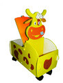 WoodyGoody Art. 47664 Ящик для игрушек с сиденьем 'Корова'