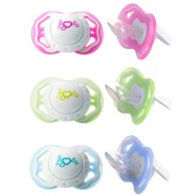 BabyOno 1212/02 Anatomical silicone soother 0-6m +