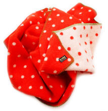 La Bebe™ Strawberry Natural Lambswool Baby blanket Dots 100х70 cm