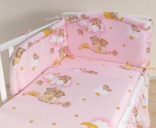 Mamo Tato Teddy Bears Col. Pink Комплект постельного белья из 4 частей (60/100x135 см)