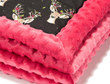 La Millou By Katarzyna Zielinska Art. 83443 Infart Blanket Oh My Deer Watermelon Augstākās kvalitātes divpusēja sedziņa (65x75 cm) 