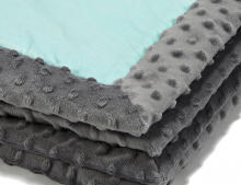 La Millou Art. 83449 Infart Blanket Follow Me Grey Augstākās kvalitātes divpusēja sedziņa (65x75 cm) 
