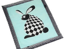 La Millou Art. 83449 Infart Blanket Follow Me Grey Augstākās kvalitātes divpusēja sedziņa (65x75 cm) 