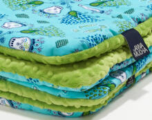 La Millou By Anna Mucha Art. 83489 Toddler Blanket Indigo Augstākās kvalitātes divpusēja sedziņa (80x100 cm) 