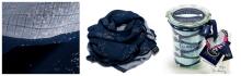 La Millou Art. 83951 Bamboo Muslin 2 Pack Confetti White&Navy Limited Edition