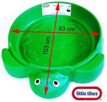 Little Tikes Art.173905E3 Green Turtle Sandbox