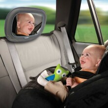 Munchkin Baby In-Sight® Auto Mega Mirror  Art.011097 Регулирующееся зеркало заднего вида для наблюдения за ребенком в машине