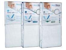 Aerosleep Essential Pack 2-in-1: Mattress + 3D Protector Art.AM-ES120 Crib mattress + soft removable mattress cover. 120x60 cm